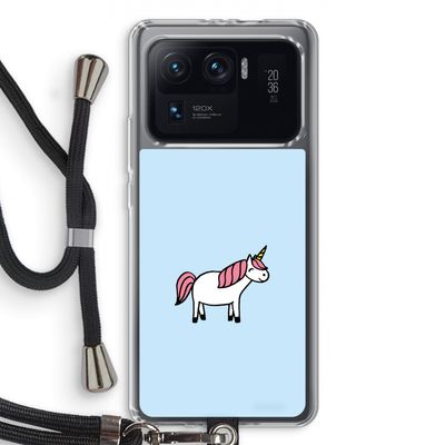 Eenhoorn: Xiaomi Mi 11 Ultra Transparant Hoesje met koord