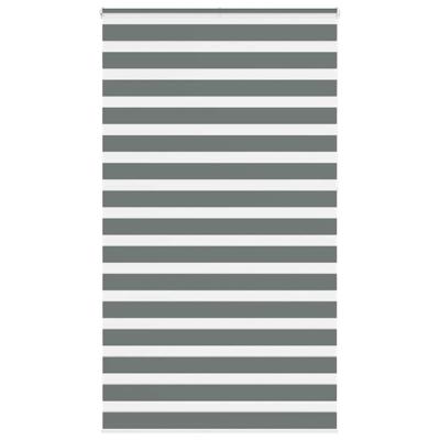 VidaXL Zebra rolgordijn 120x230 cm stofbreedte 115,9 cm donkergrijs