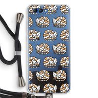Slapende poes: Honor 10 Transparant Hoesje met koord