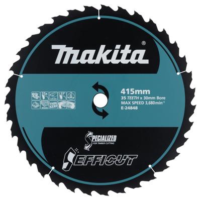 Makita Cirkelzaagblad voor hout | Efficut | Ø 415mm Asgat 30mm 35T - E-24848