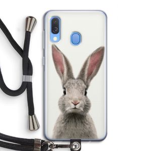 Daisy: Samsung Galaxy A40 Transparant Hoesje met koord