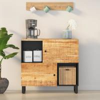 Dressoir met 2 deuren 80x33x75 cm massief mangohout