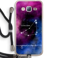 Sterrenbeeld - Donker: Samsung Galaxy J3 (2016) Transparant Hoesje met koord