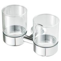 Glashouder Geesa Nemox | Met glas dubbel | Chroom