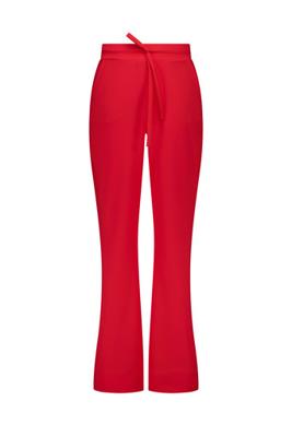 Flair bnd drawstring trousers - coral red - 13669