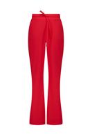 Flair bnd drawstring trousers - coral red - 13669