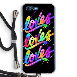 Loves: Honor 10 Transparant Hoesje met koord