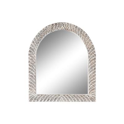 Wandspiegel Home ESPRIT Wit Bruin Decapé Getailleerd 75 x 4 x 90 cm