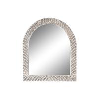 Wandspiegel Home ESPRIT Wit Bruin Decapé Getailleerd 75 x 4 x 90 cm