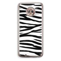 Zebra pattern: Motorola Moto G6 Transparant Hoesje - thumbnail