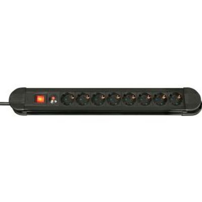 Lindy 73104 Binnen 8AC outlet(s) Zwart power uitbreiding