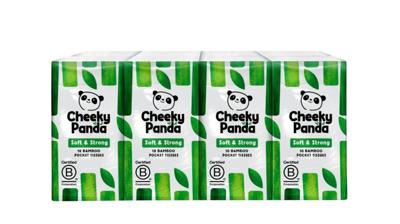 The Cheeky Panda Bamboo zakdoekjes 8 x 10 stuks