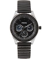 Horlogeband Fossil ES2954 Roestvrij staal (RVS) Zwart 18mm