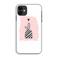 Zwart-wit cactus: iPhone 11 Tough Case
