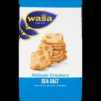 Wasa Delicate Crackers Sea Salt 180g bij Jumbo