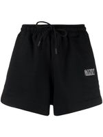 GANNI short à logo brodé - Noir