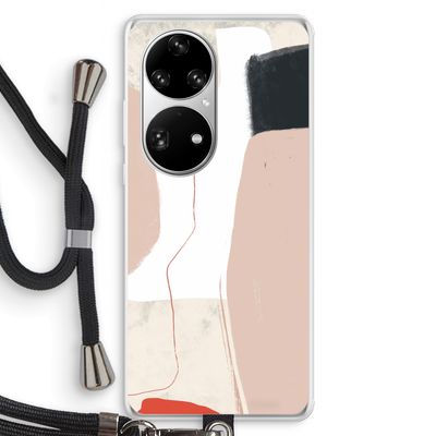Lava: Huawei P50 Pro Transparant Hoesje met koord
