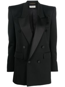 Saint Laurent blazer à boutonnière croisée - Noir