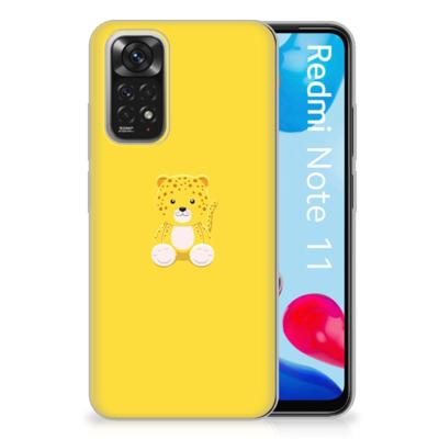 Xiaomi Redmi 10 | Redmi Note 11 4G Telefoonhoesje met Naam Baby Leopard Xiaomi Redmi 10 | Redmi Note 11 4G Telefoonhoesje met Naam Baby Leopard