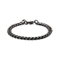 Armband Gourmetschakel staal goudkleurig 7 mm