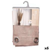 Gordijn Gift Decor Bruin 140 x 260 cm (6 Stuks)