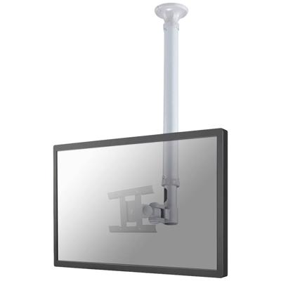 Neomounts FPMA-C100SILVER Monitor-plafondbeugel 1-voudig 25,4 cm (10) - 76,2 cm (30) Zilver In hoogte verstelbaar, Kantelbaar, Zwenkbaar, Roteerbaar