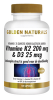 Golden Naturals Vitamine K2 & D3 Capsules - thumbnail