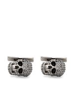 Alexander McQueen boutons de manchette Crystal Skull - Argent - thumbnail