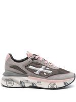 Premiata baskets en cuir Moerund à patch logo - Gris