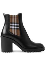 Burberry bottines à carreaux - Noir - thumbnail