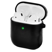 Silvergear Apple AirPods Hoesje - Zwart - Bescherming Case - Leer - Voor Apple AirPods en AirPods 2 - thumbnail