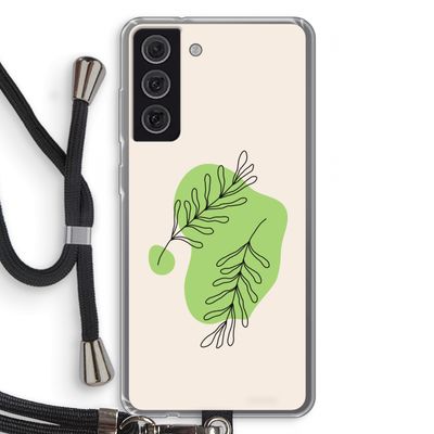 Beleaf in you: Samsung Galaxy S21 FE Transparant Hoesje met koord