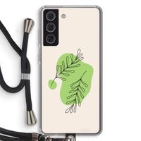 Beleaf in you: Samsung Galaxy S21 FE Transparant Hoesje met koord