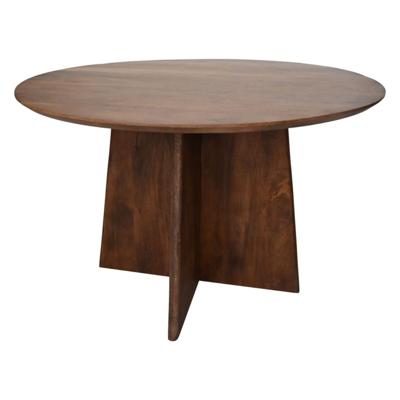 Ronde eettafel - 120x120x77 - Bruin - Mangohout