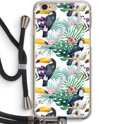Tukans: iPhone 6 / 6S Transparant Hoesje met koord