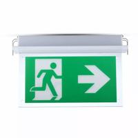 LED Noodverlichting met accu - 2 Watt - Inbouw - Plafondinstallatie - 6000K Daglicht wit - Samsung LEDs - Incl. pictogram met vluchtwegaanduiding - Incl. Testknop