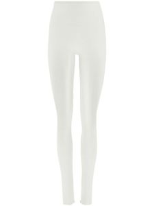 Ferragamo legging à détails de zips - Blanc