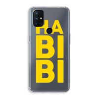 Habibi Blue: OnePlus Nord N10 5G Transparant Hoesje