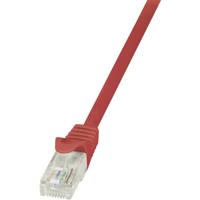 LogiLink CP1034U RJ45 Netwerkkabel, patchkabel CAT 5e U/UTP 1.00 m Rood Snagless 1 stuk(s)