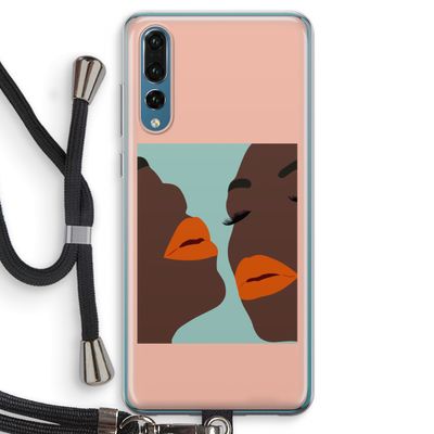 Orange lips: Huawei P20 Pro Transparant Hoesje met koord