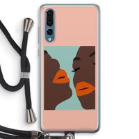 Orange lips: Huawei P20 Pro Transparant Hoesje met koord