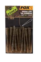 Fox Edges Camo Naked Line Tail Rubbers Size 10 10st.