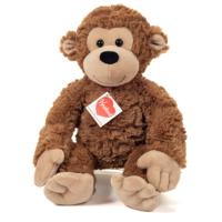 Knuffeldier aap Fritz - zachte pluche stof - premium kwaliteit knuffels - lichtbruin - 32 cm   -