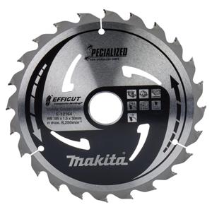 Makita Cirkelzaagblad voor WPC | Efficut | Ø 185mm Asgat 30mm 24T - E-12164