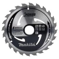 Makita Cirkelzaagblad voor WPC | Efficut | Ø 185mm Asgat 30mm 24T - E-12164 Makita Cirkelzaagblad voor WPC | Efficut | Ø 185mm Asgat 30mm 24T - E-12164