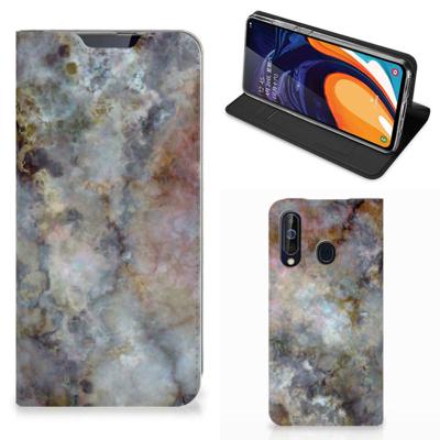 Samsung Galaxy A60 | Standcase | Marmer Grijs