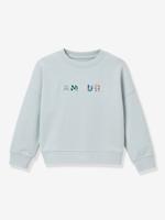 Meisjessweater Amour lichtblauw