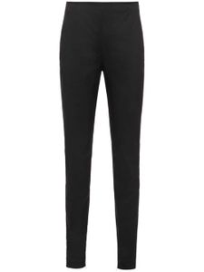 Prada pantalon slim à taille haute - Noir