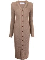 Proenza Schouler White Label robe en maille à motif géométrique - Marron