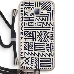 Marrakech print: Samsung Galaxy J3 (2016) Transparant Hoesje met koord